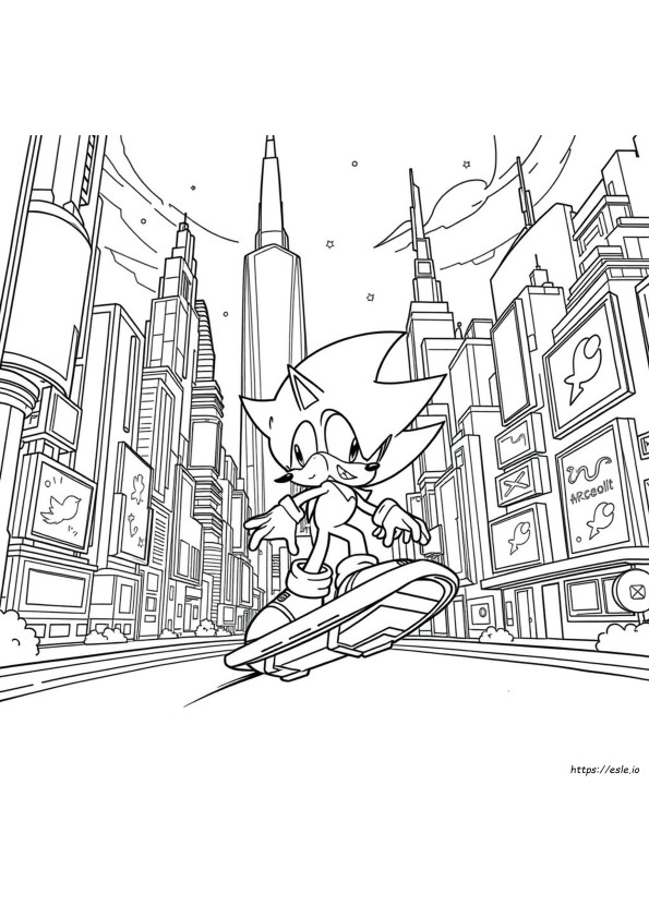 Coloring Pages Sonic Prime Para Colorear