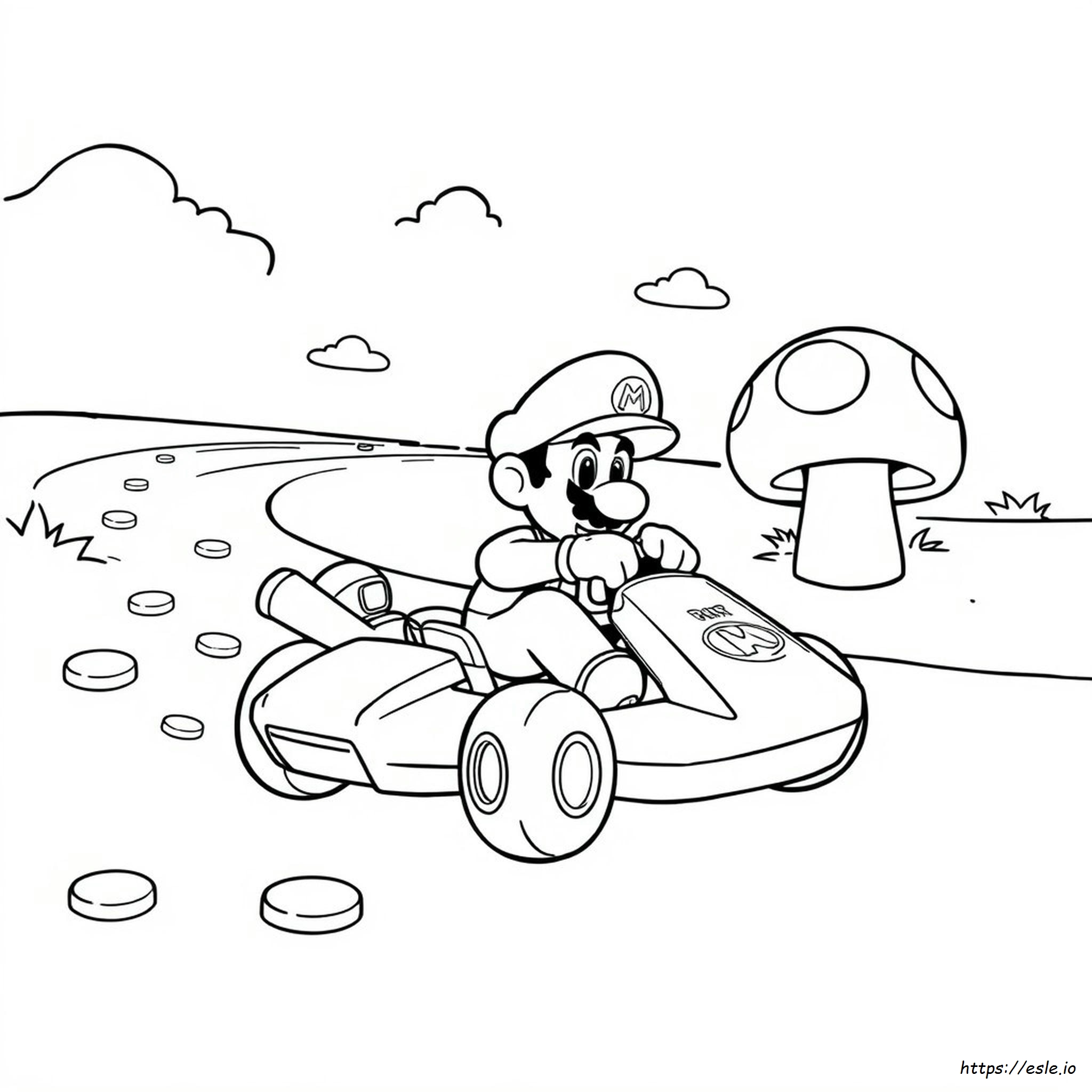 Mario Kart 8 Coloring Pages Printable