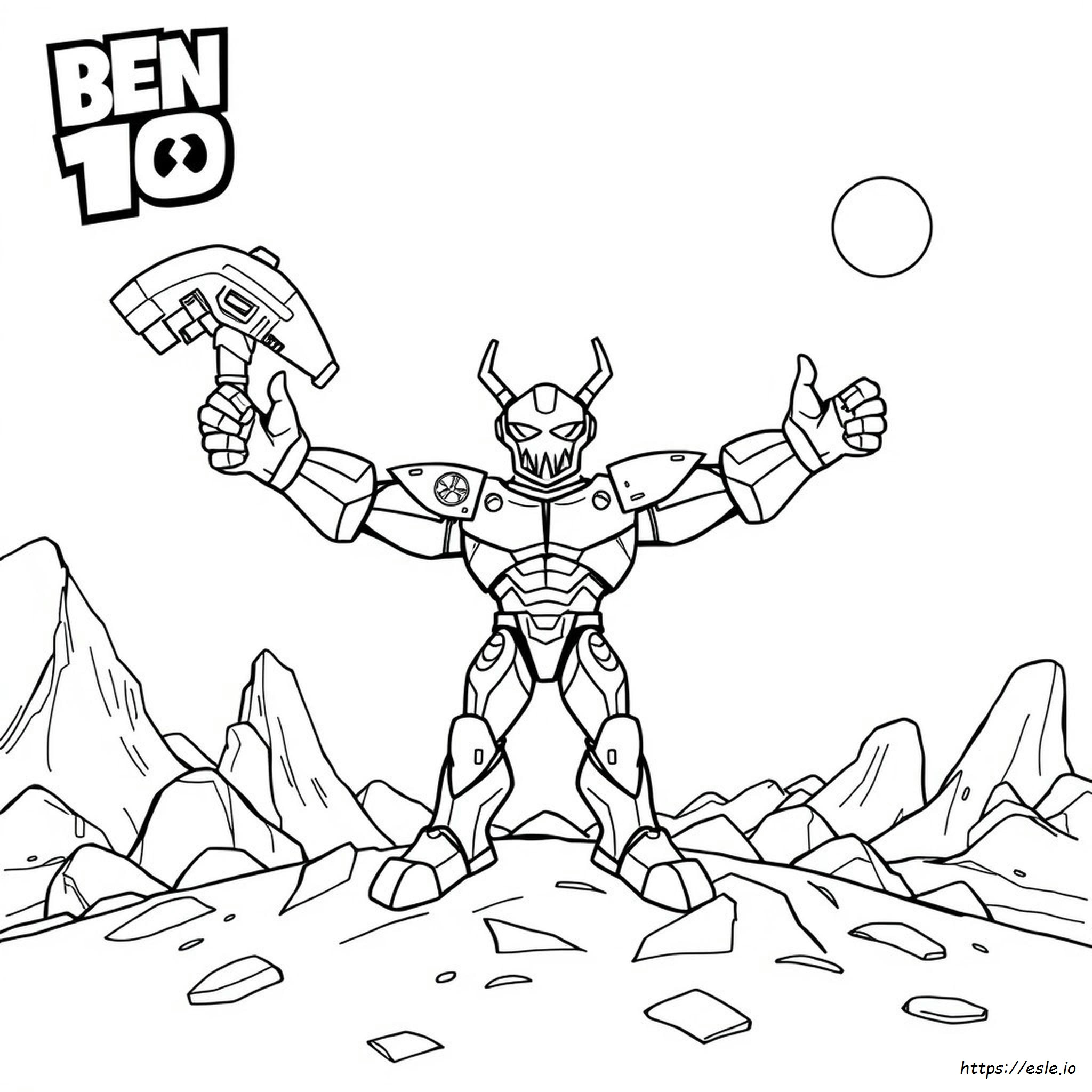 Ben 10 Vilgax Coloring Pages