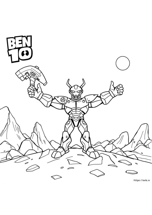 Ben 10 Vilgax Coloring Pages