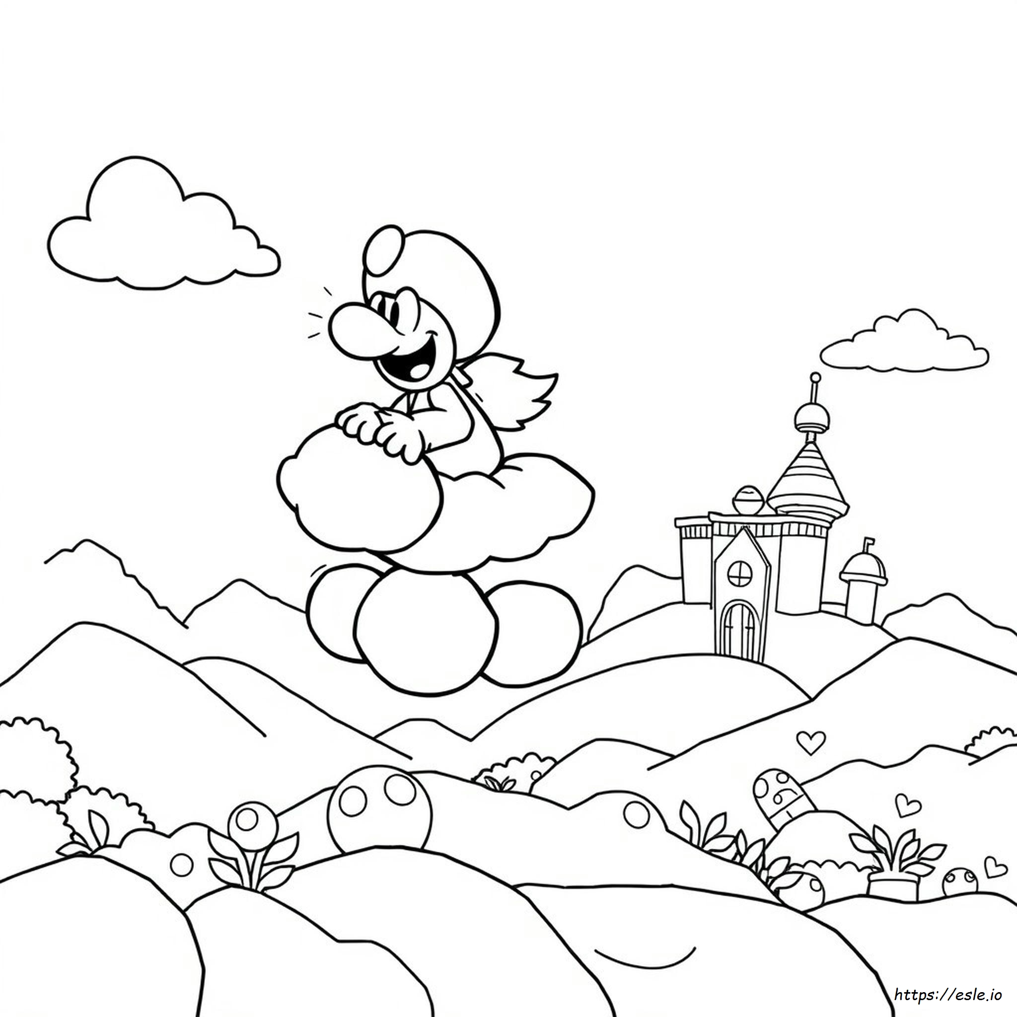Kamek Mario Coloring Page