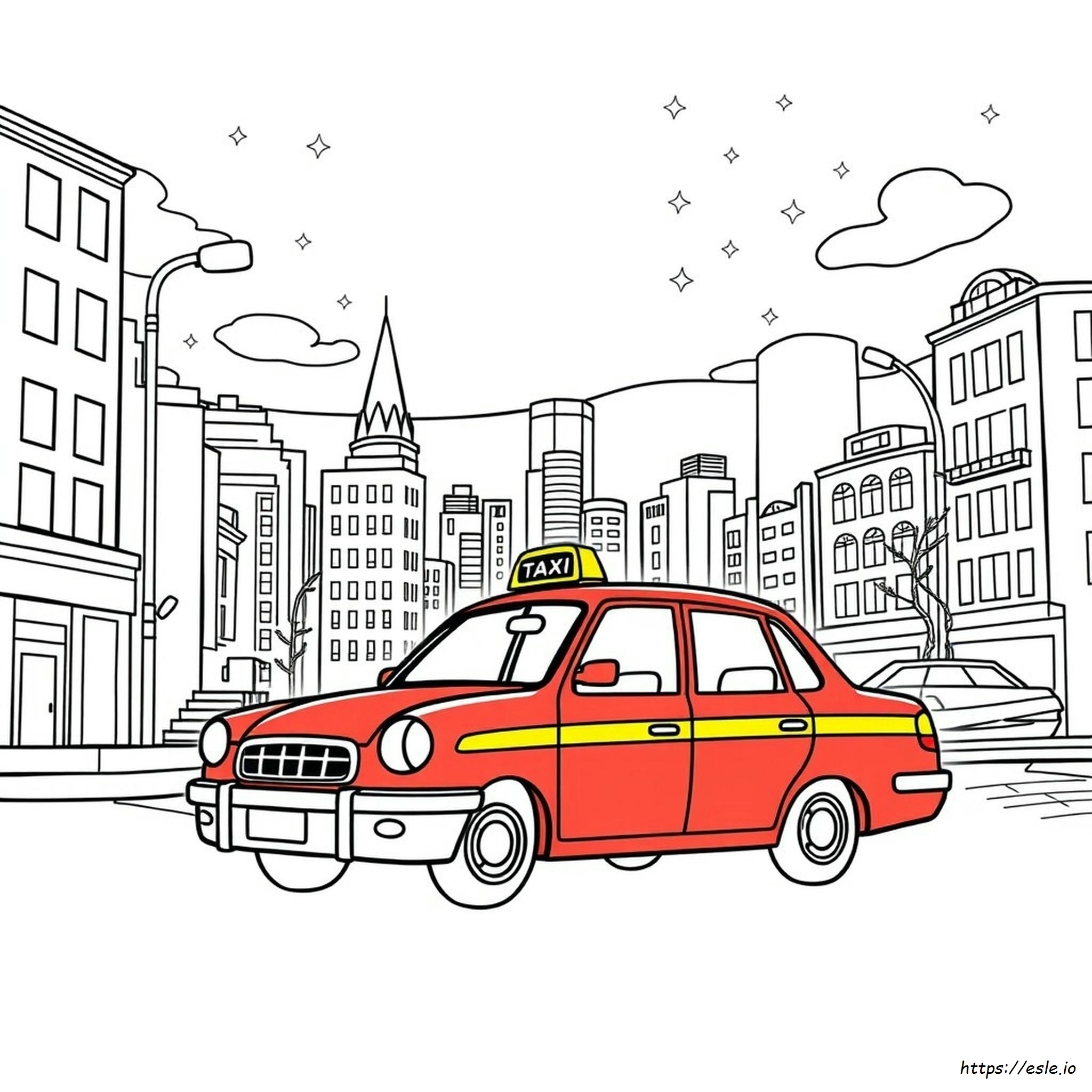 Taxi Ausmalbilder
