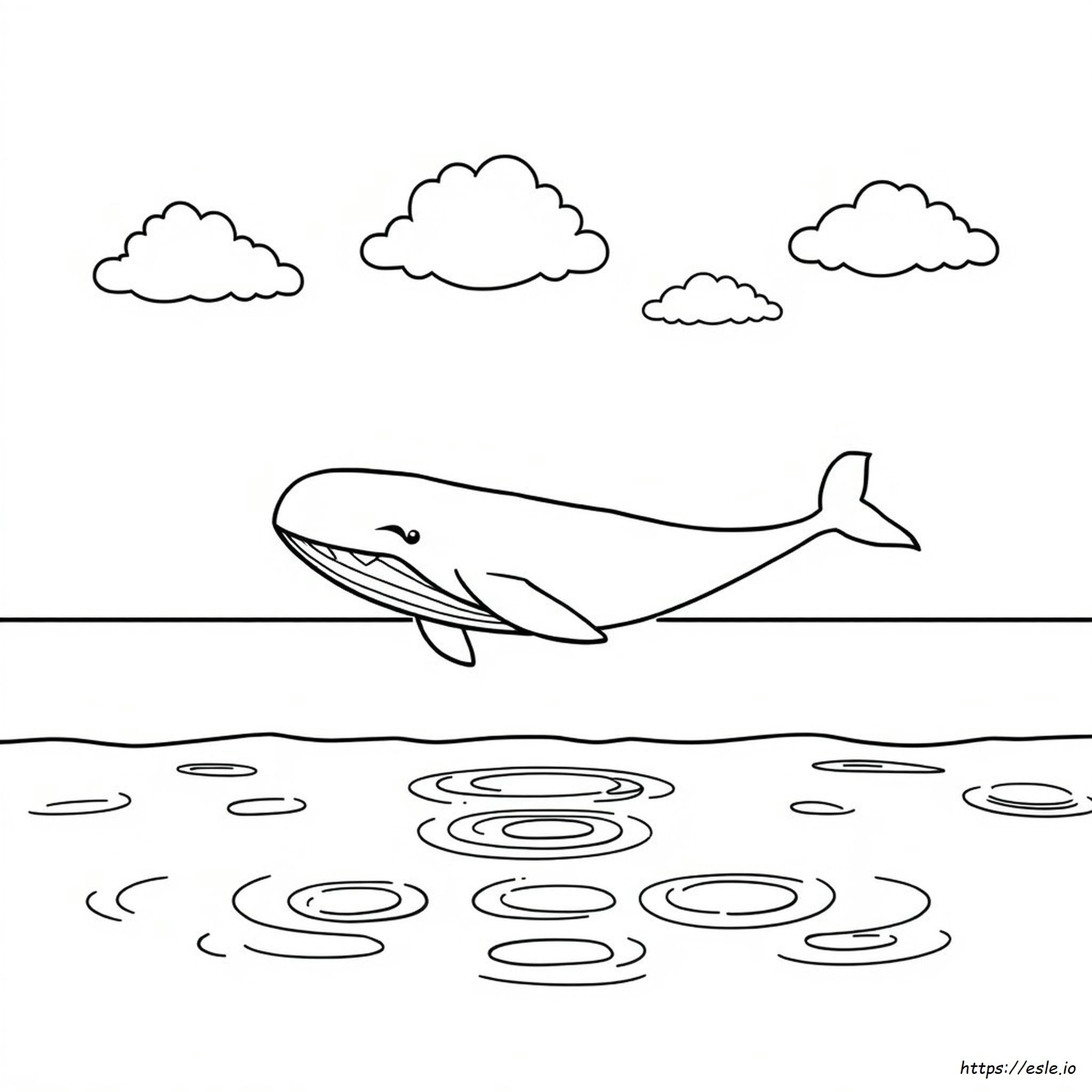 Clipart De Ballena Para Colorear En Blanco Y Negro