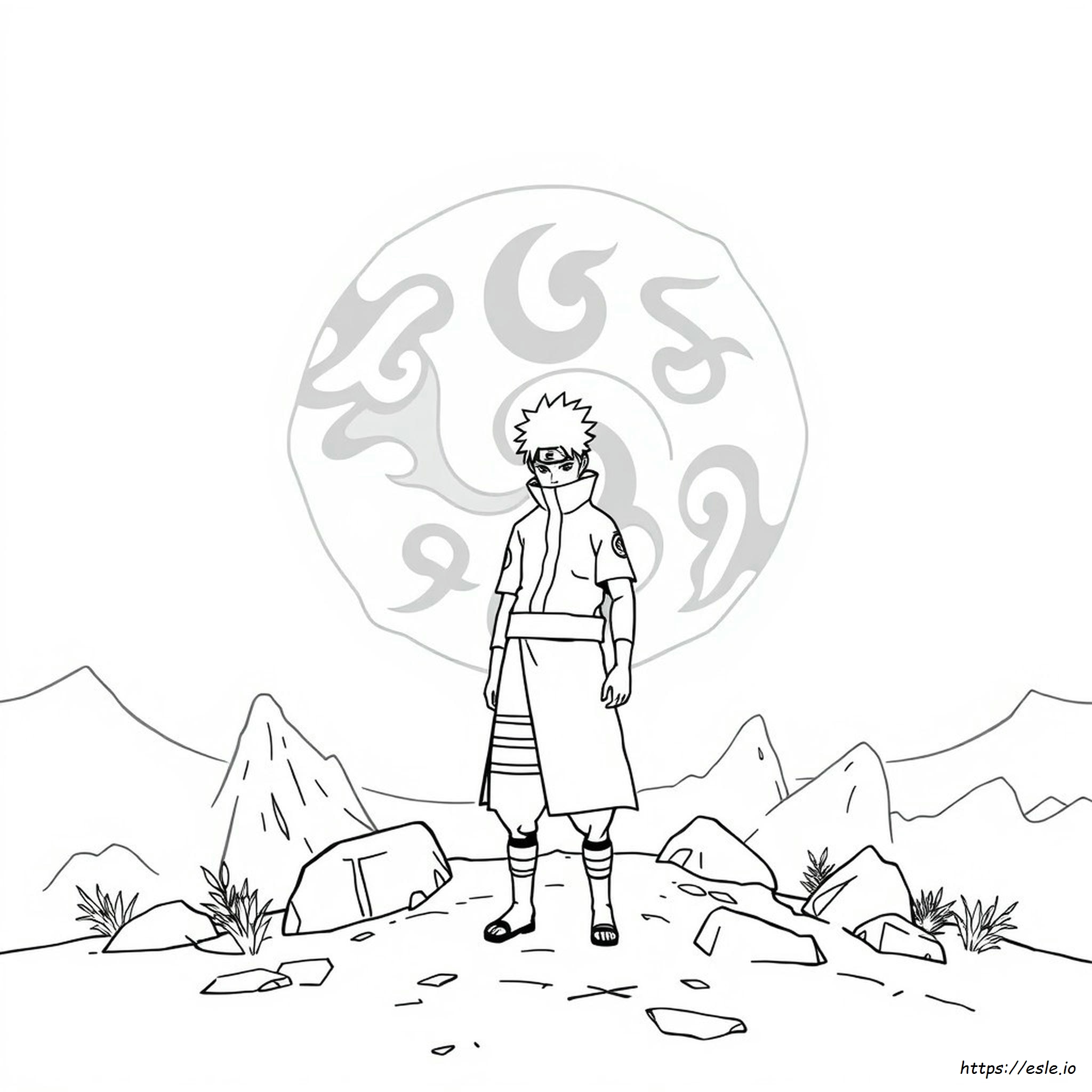 Obito Halaman Mewarnai Gratis untuk Dicetak