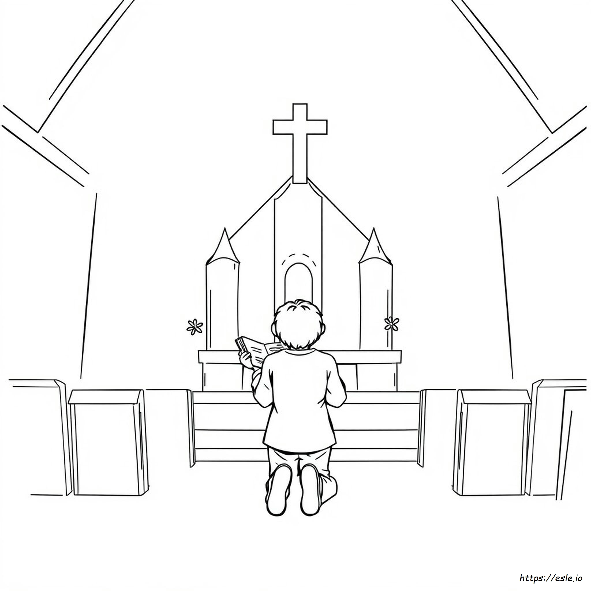 Reverence Coloring Page Lds