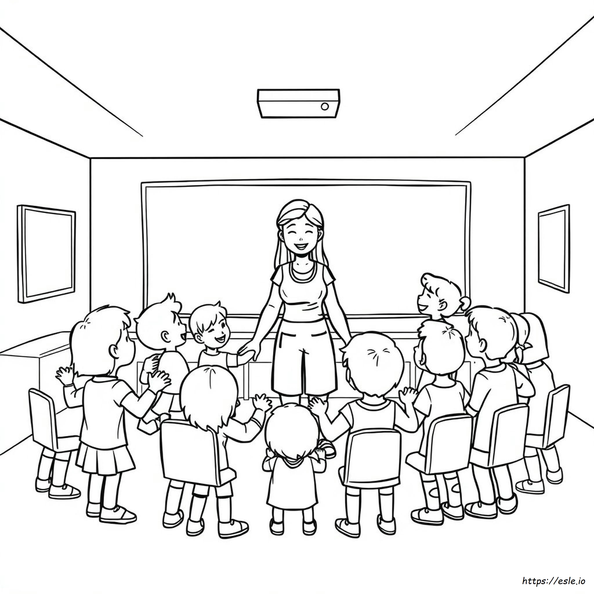 Our Class Is A Family Coloring Page Printable