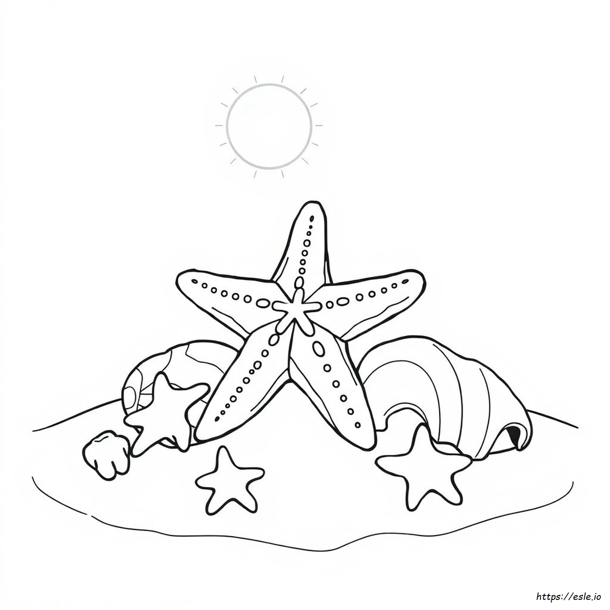 Star Fish Coloring Page