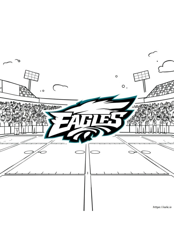Disegni Da Colorare Gratuiti Dei Philadelphia Eagles