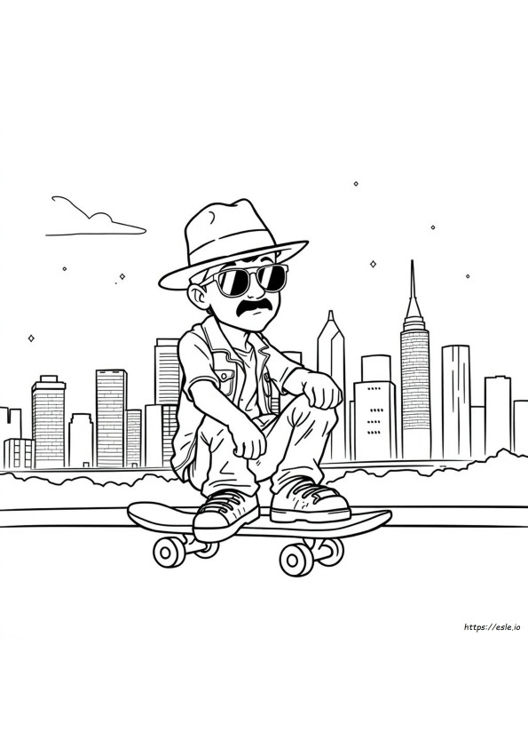 Joe Cool Ausmalbilder
