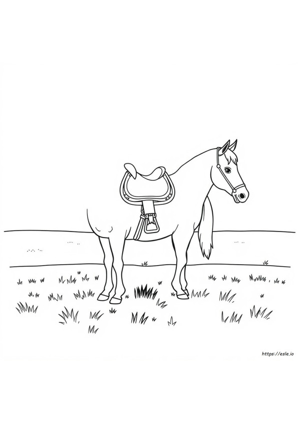 Saddle Coloring Page
