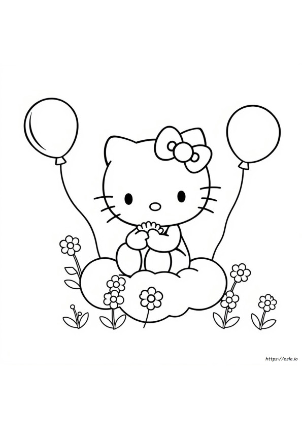 Hello Kitty Colouring Images