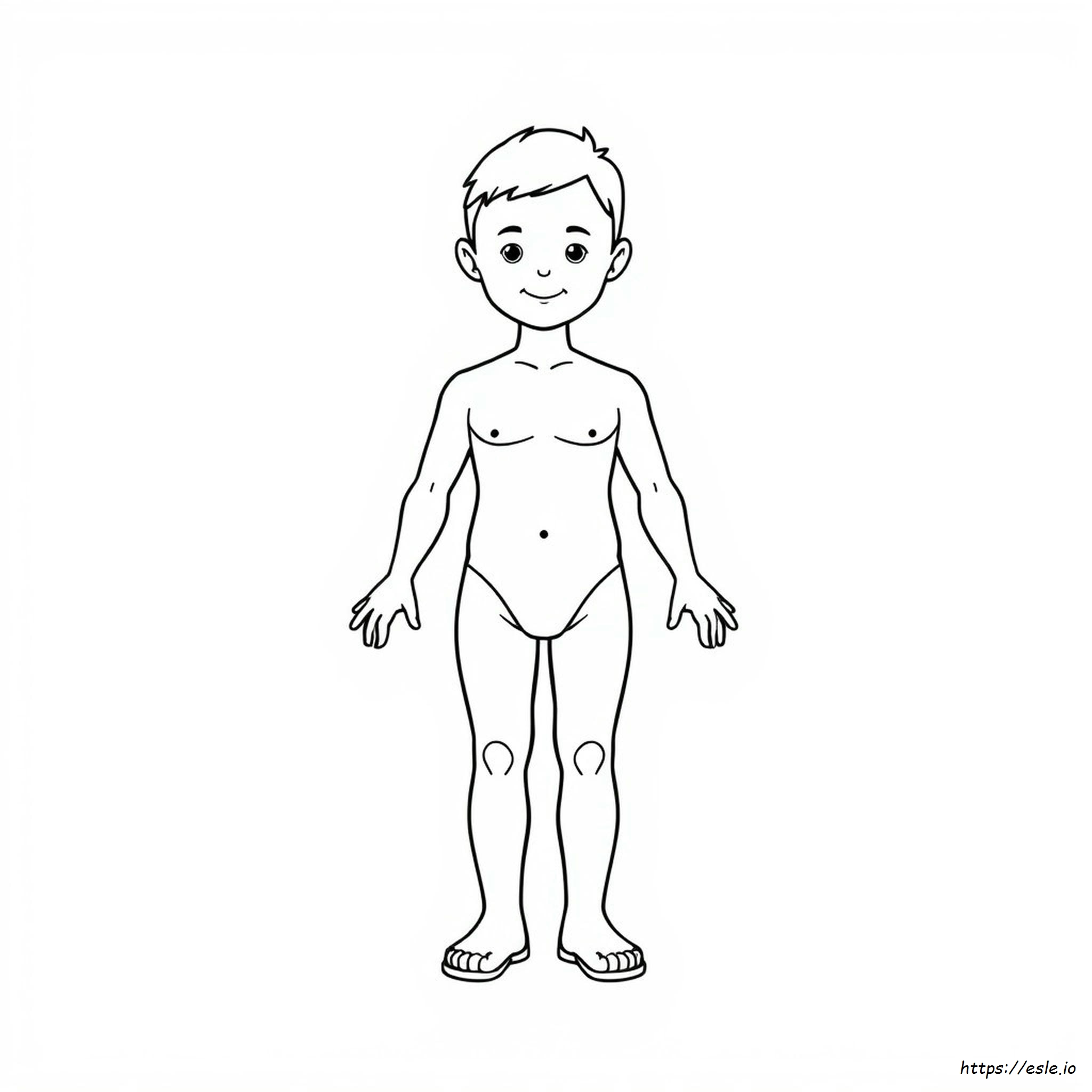 Body Parts Coloring Pages For Toddlers
