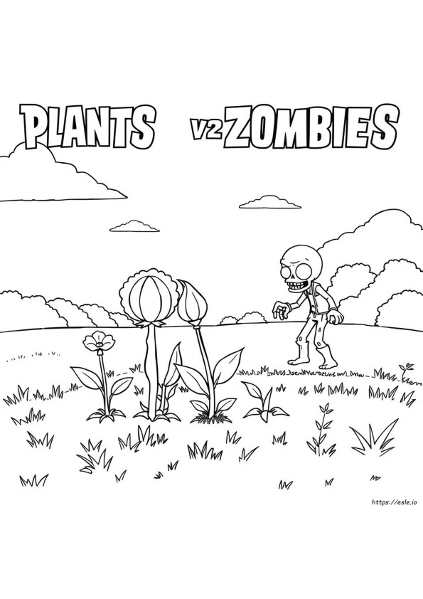 Plants Vs Zombies Coloring Book