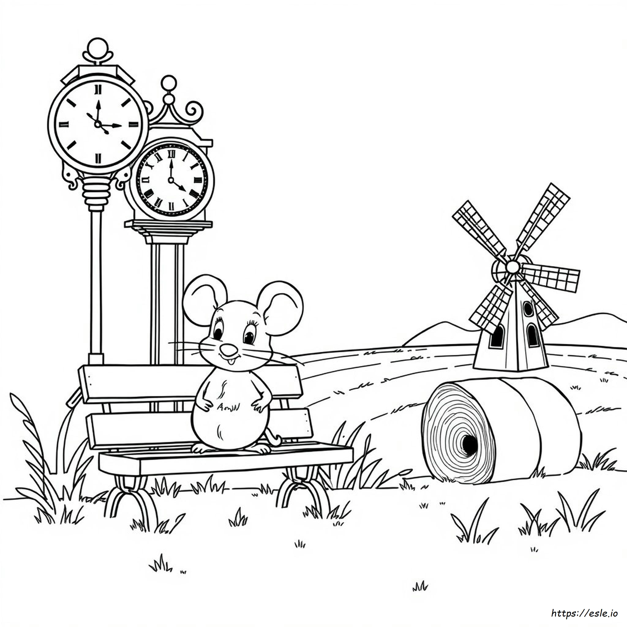 City Mouse Country Mouse Coloring Pages
