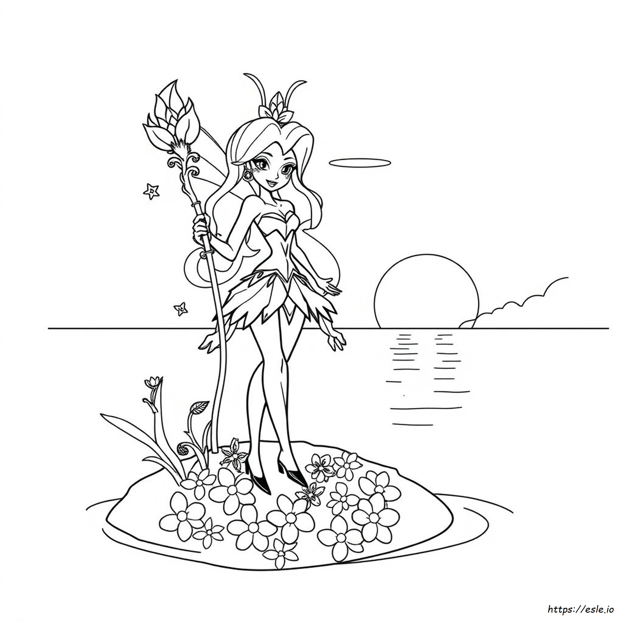 Winx Club Coloring Pages Musa
