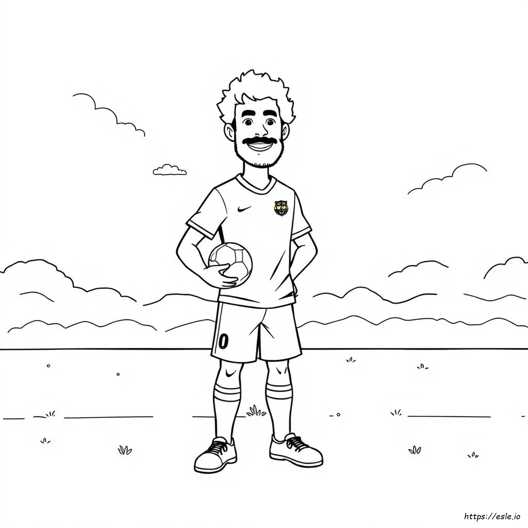 Mohamed Salah Coloring Pages