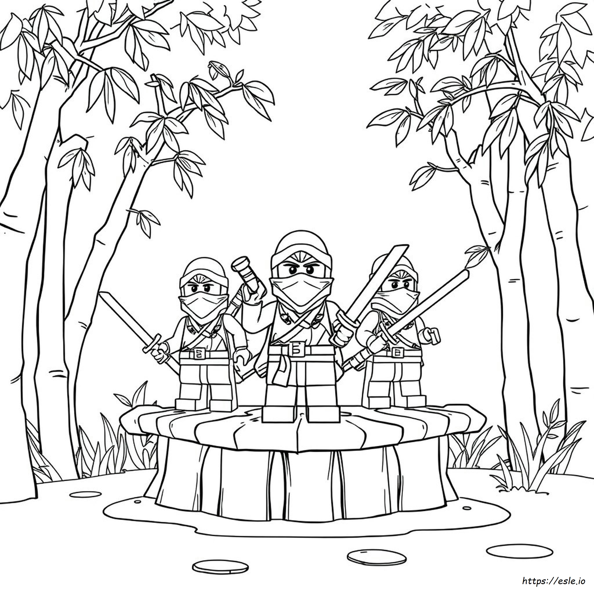 Gambar Mewarnai Ninja - Gratis Untuk Dicetak