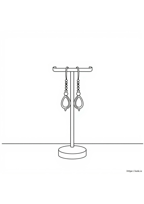 Earrings Coloring Pages