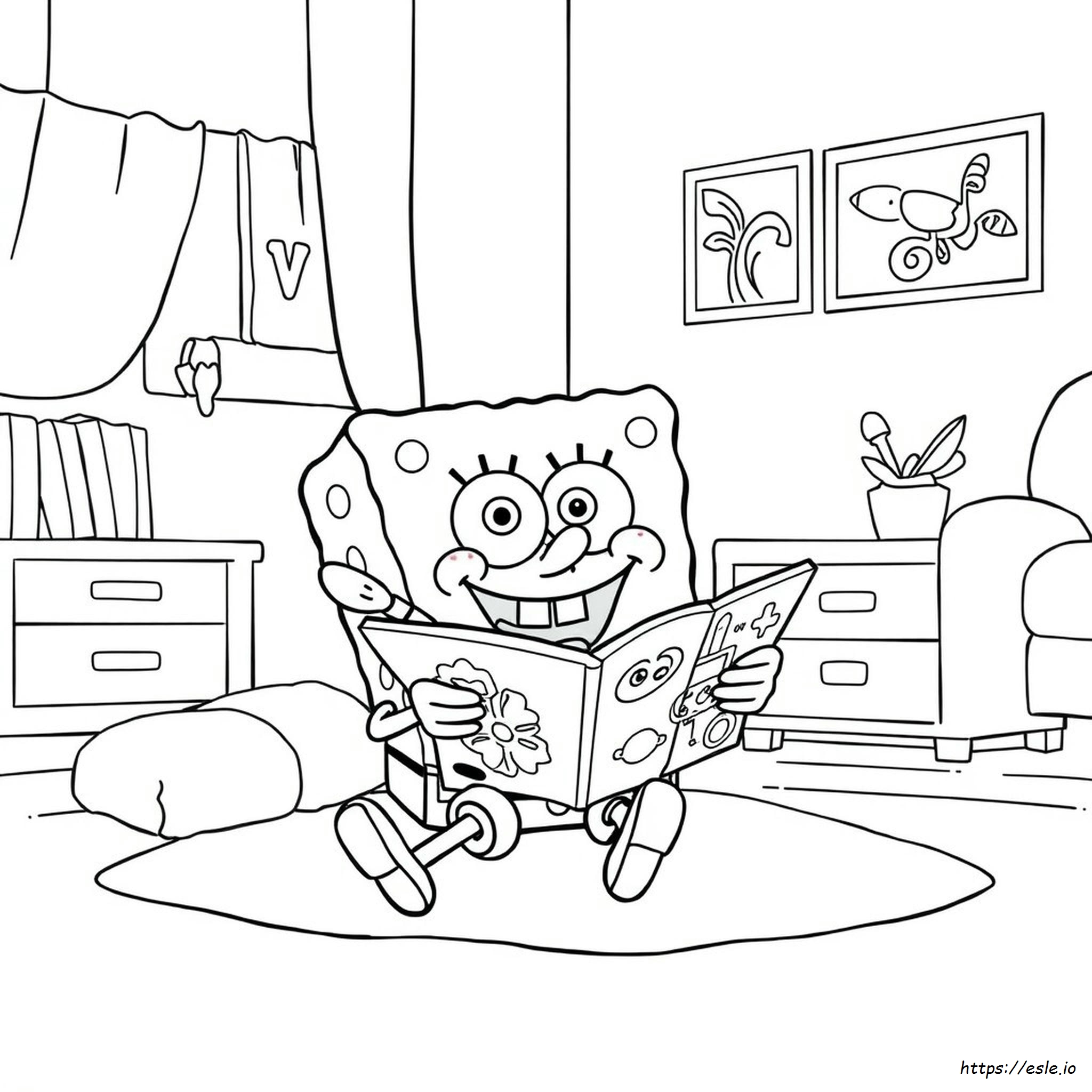 Halaman Mewarnai Spongebob