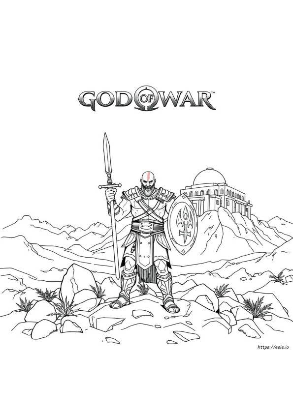 Kratos God Of War Desenhos Para Colorir