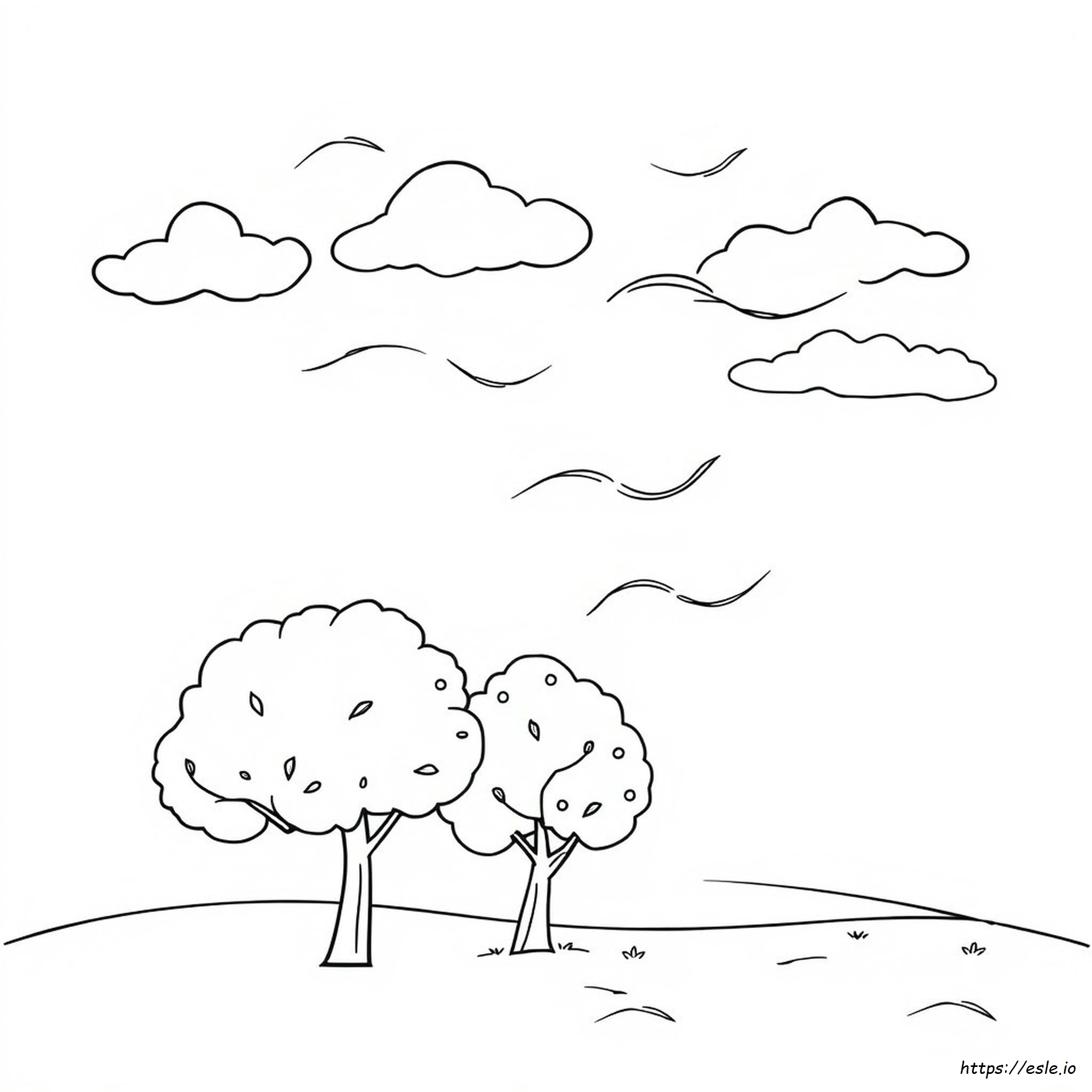 Windy Weather Windy Day Coloring Pages
