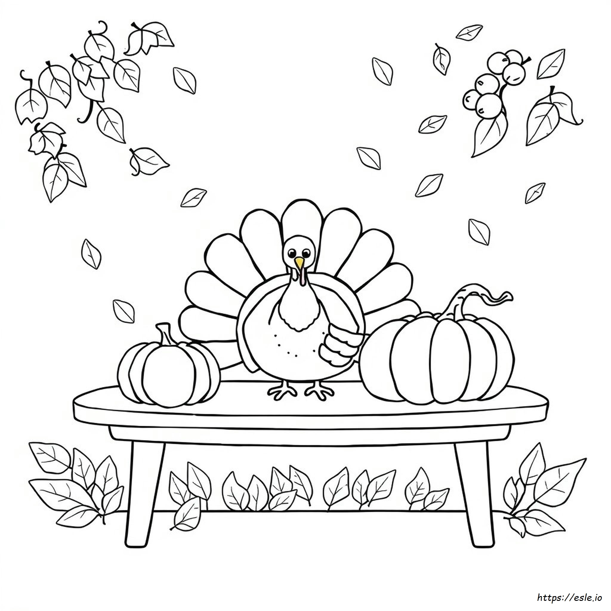 Thanksgiving Doodle Coloring Pages
