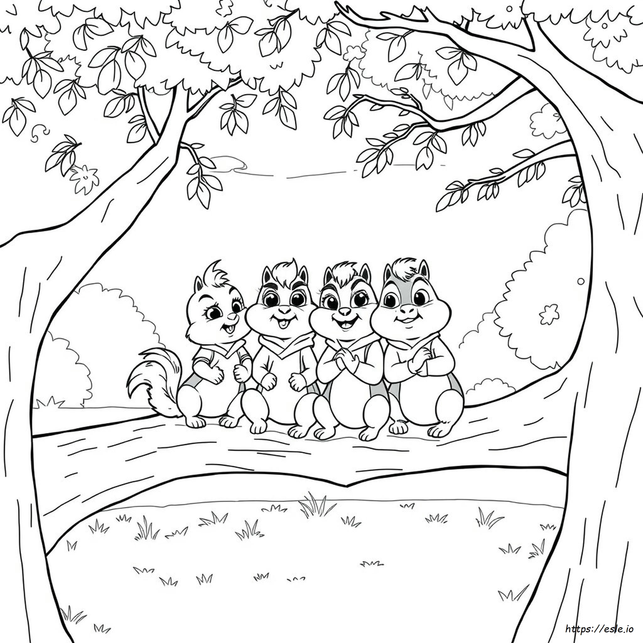 Alvin And The Chipmunks Coloring Pages To Print
