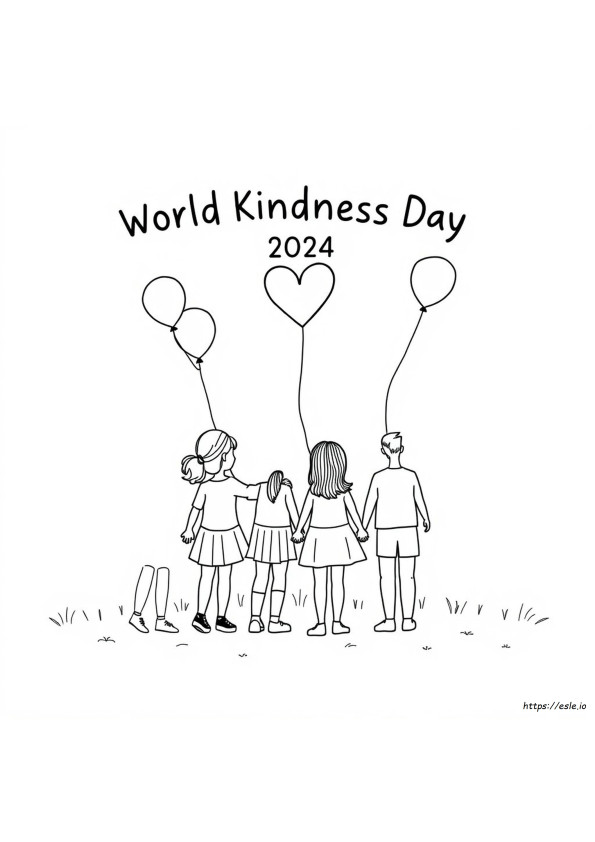 World Kindness Day 2024 Coloring Pages