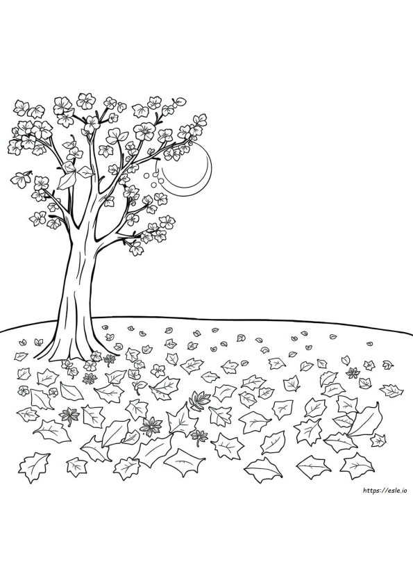Autumn Leaf Coloring Pages Printable