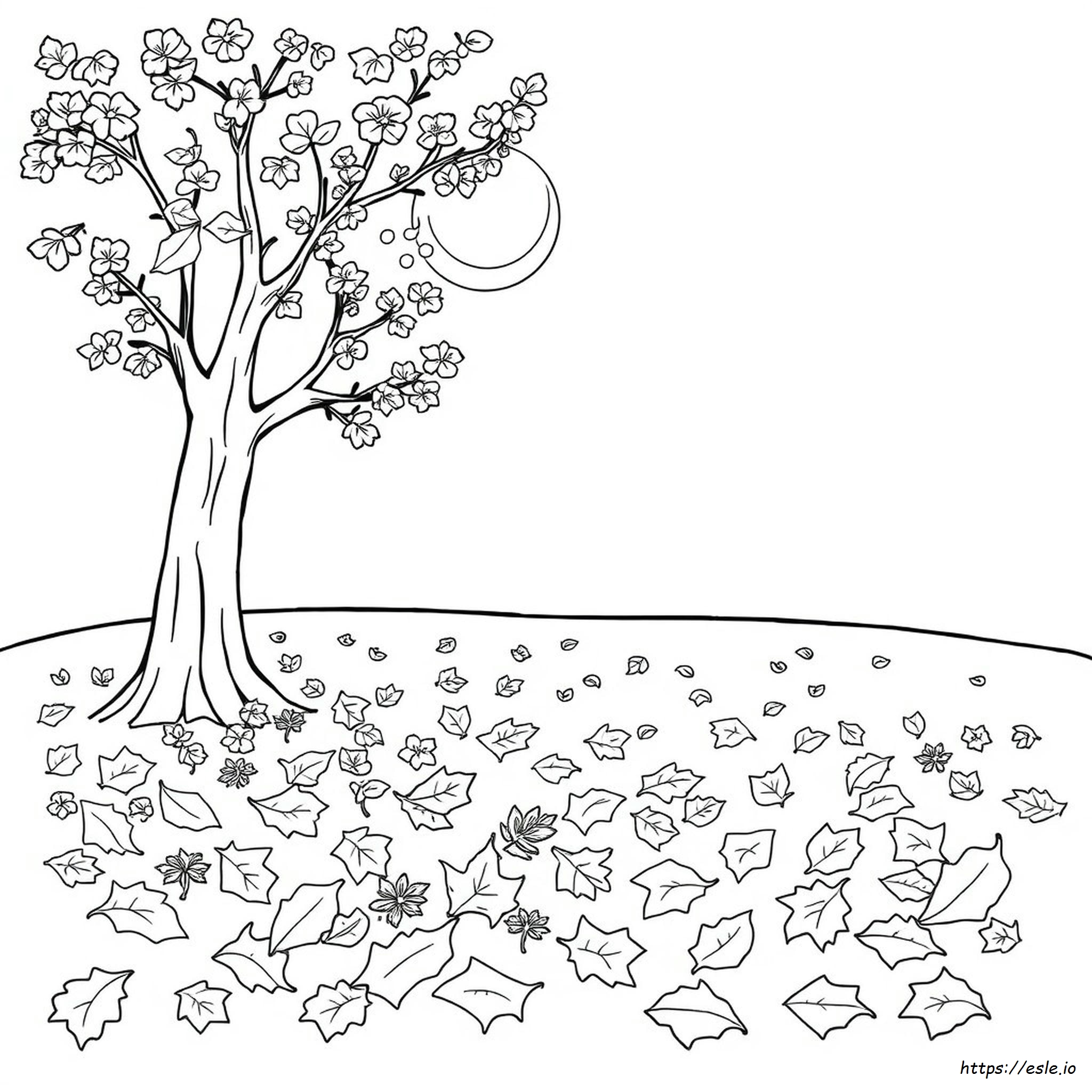 Autumn Leaf Coloring Pages Printable