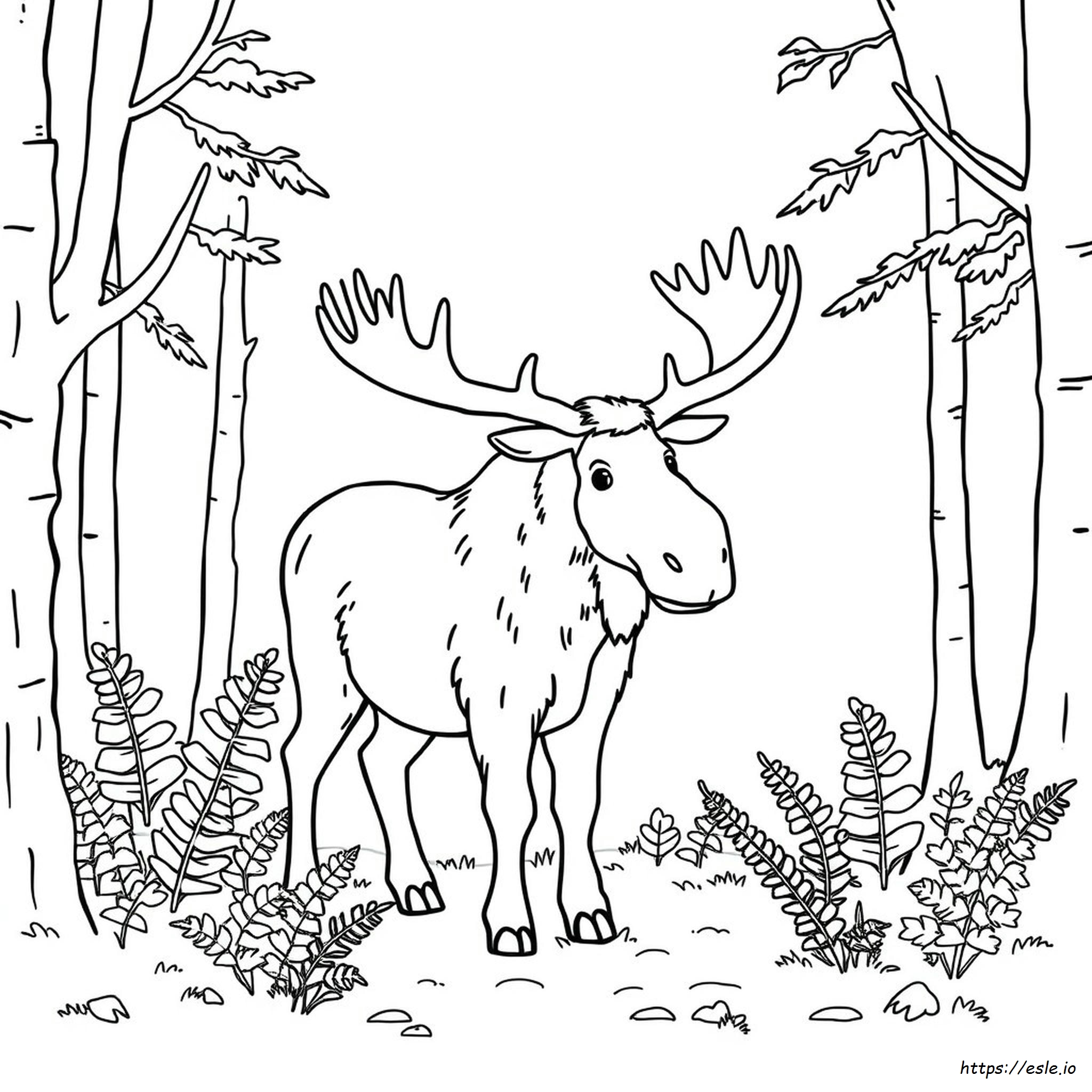 Moose Coloring Pages For Adults