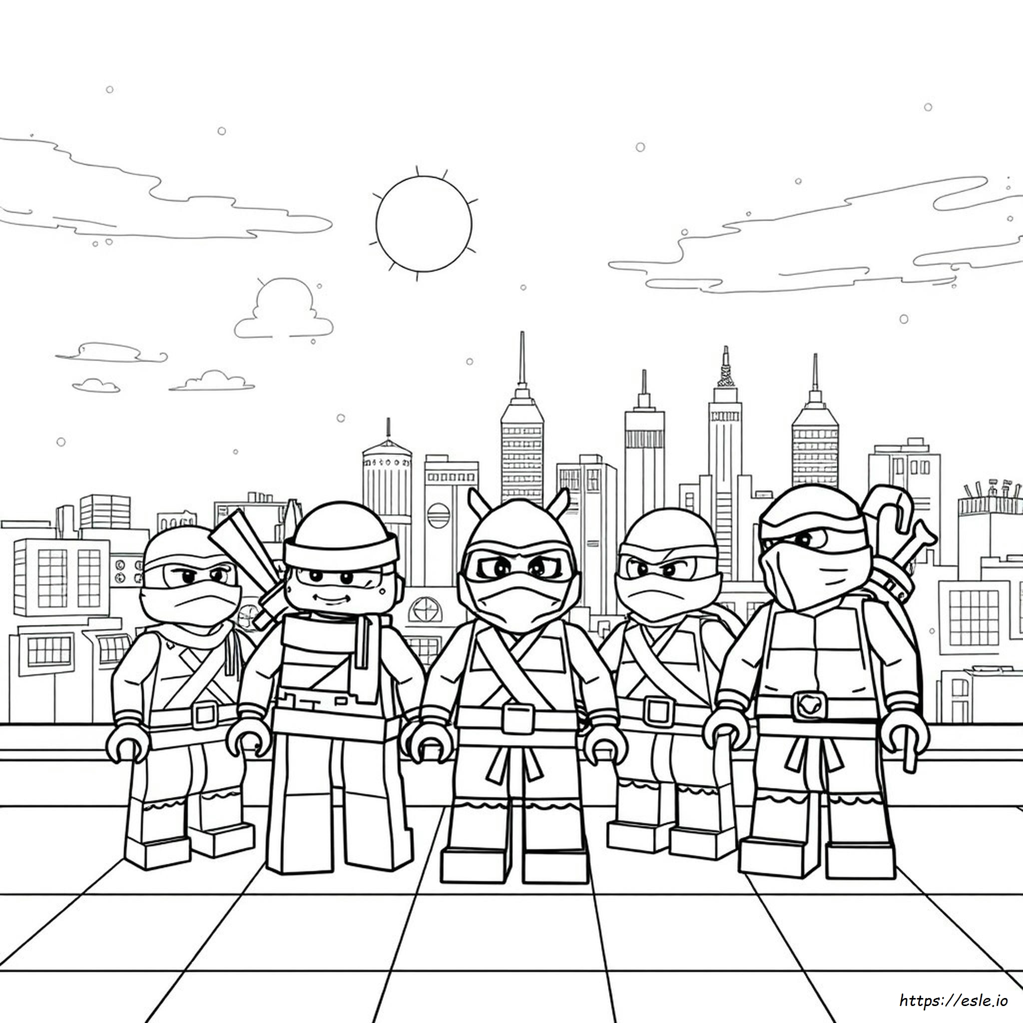 Gambar Mewarnai Kura-Kura Ninja Gratis - Halaman Mewarnai