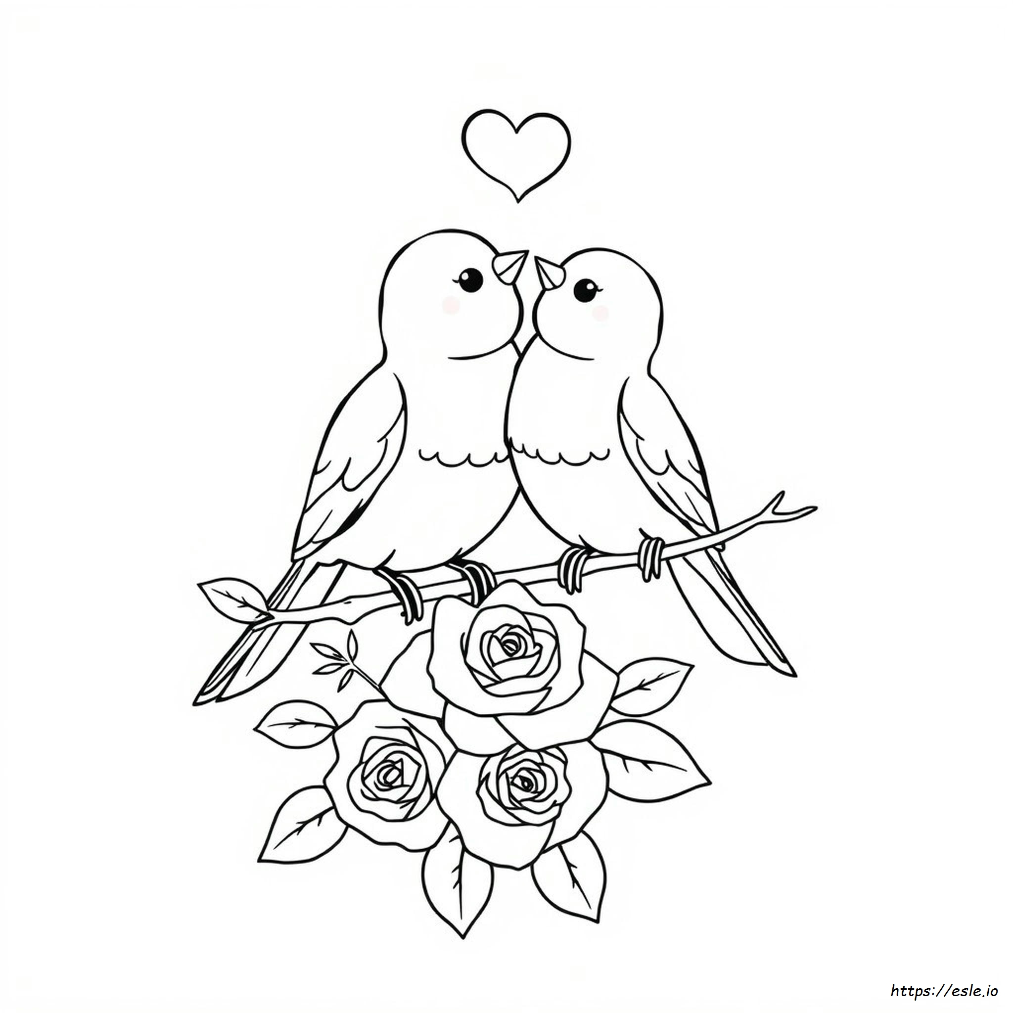 Love Birds Coloring