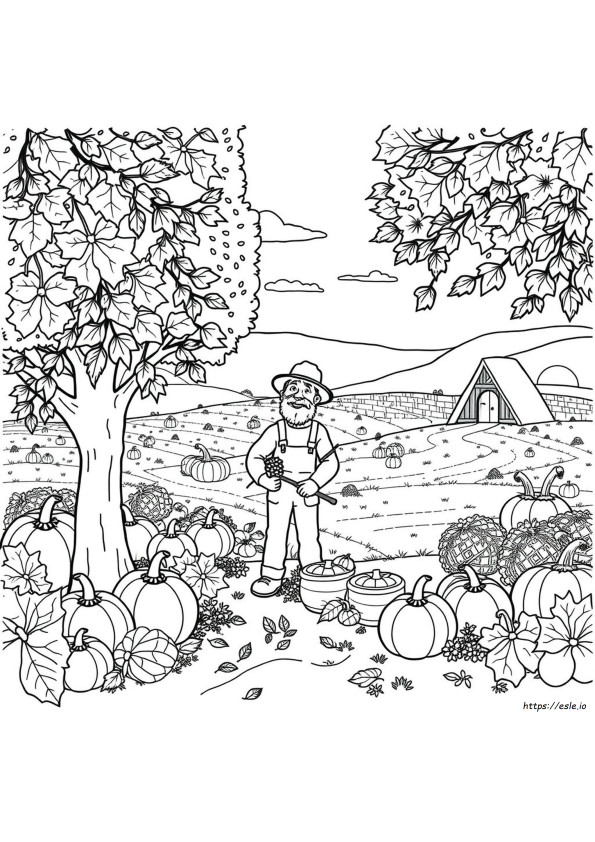 Autumn Harvest Coloring Pages