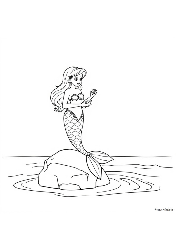 Sereia Para Colorir
