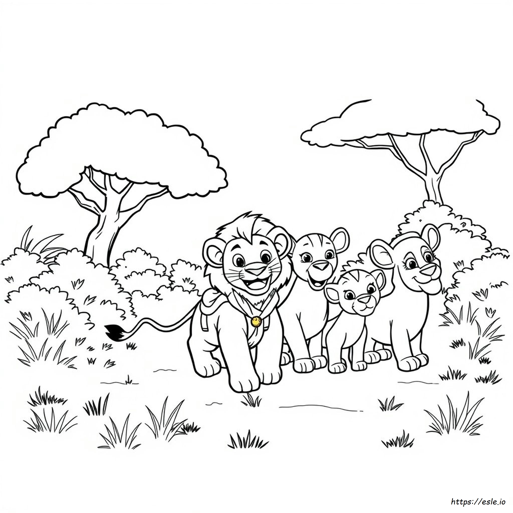 Lion Cub Scout Coloring Pages