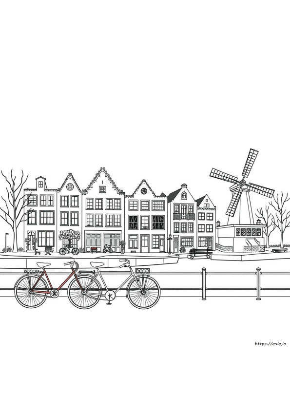 Amsterdam Coloring Pages