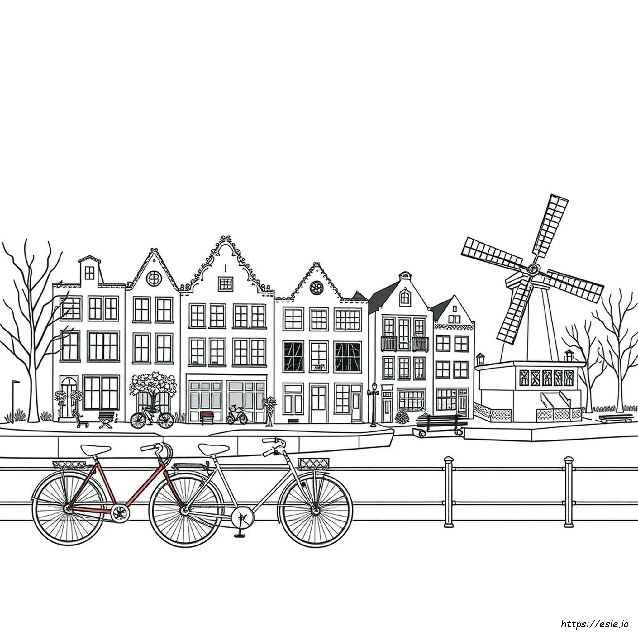 Amsterdam Coloring Pages