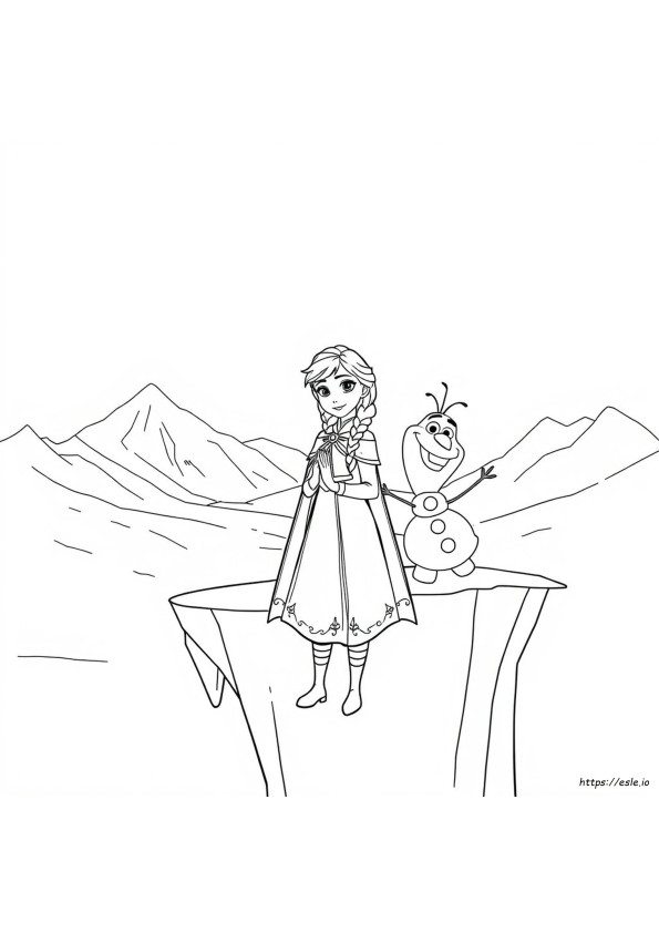 Anna Frozen Coloring Pages Printable