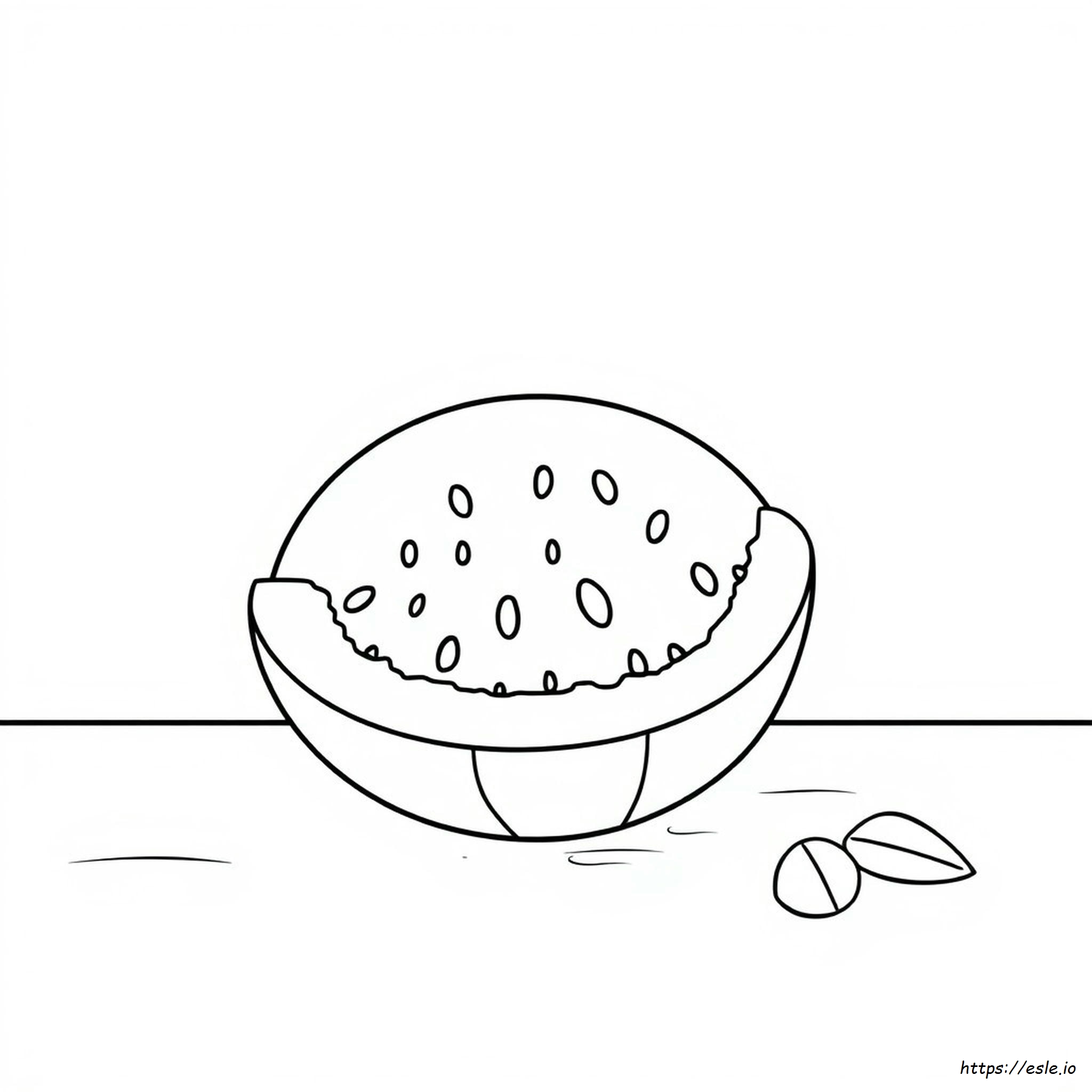 Watermelon Image For Colouring