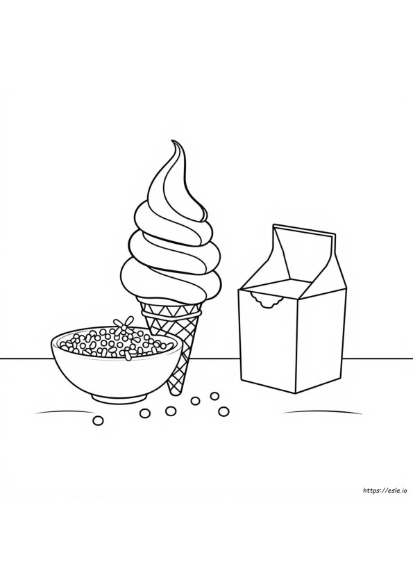 Gambar Mewarnai Es Krim Untuk Dicetak