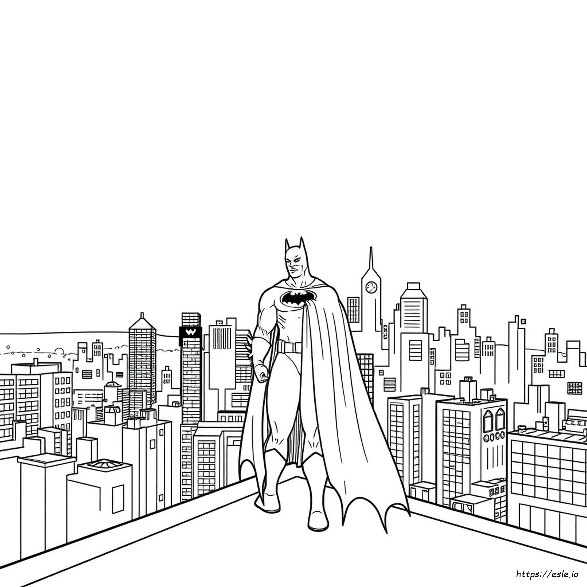 Gambar Mewarnai Batman Gratis untuk Dicetak