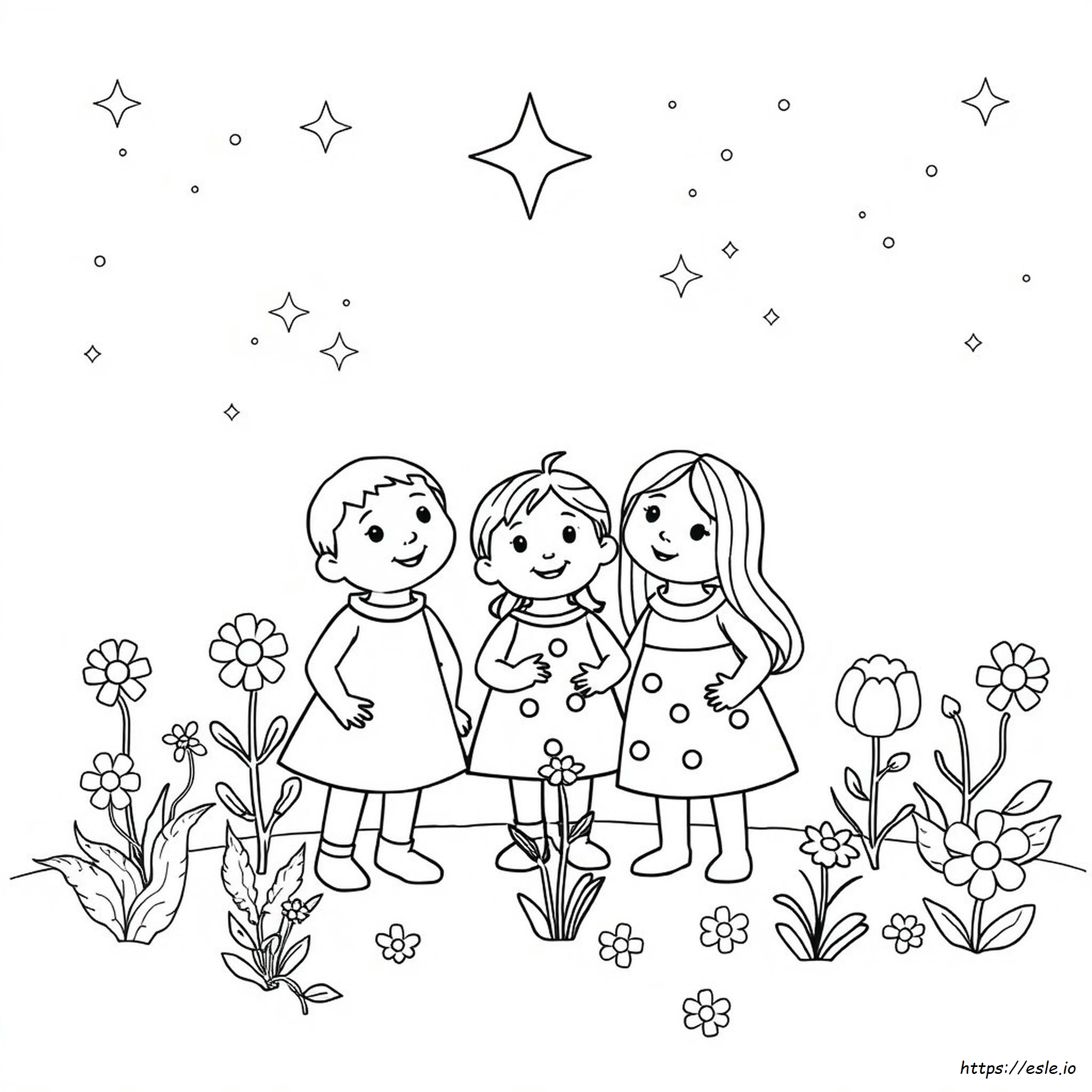 In The Night Garden - Gambar Mewarnai Gratis