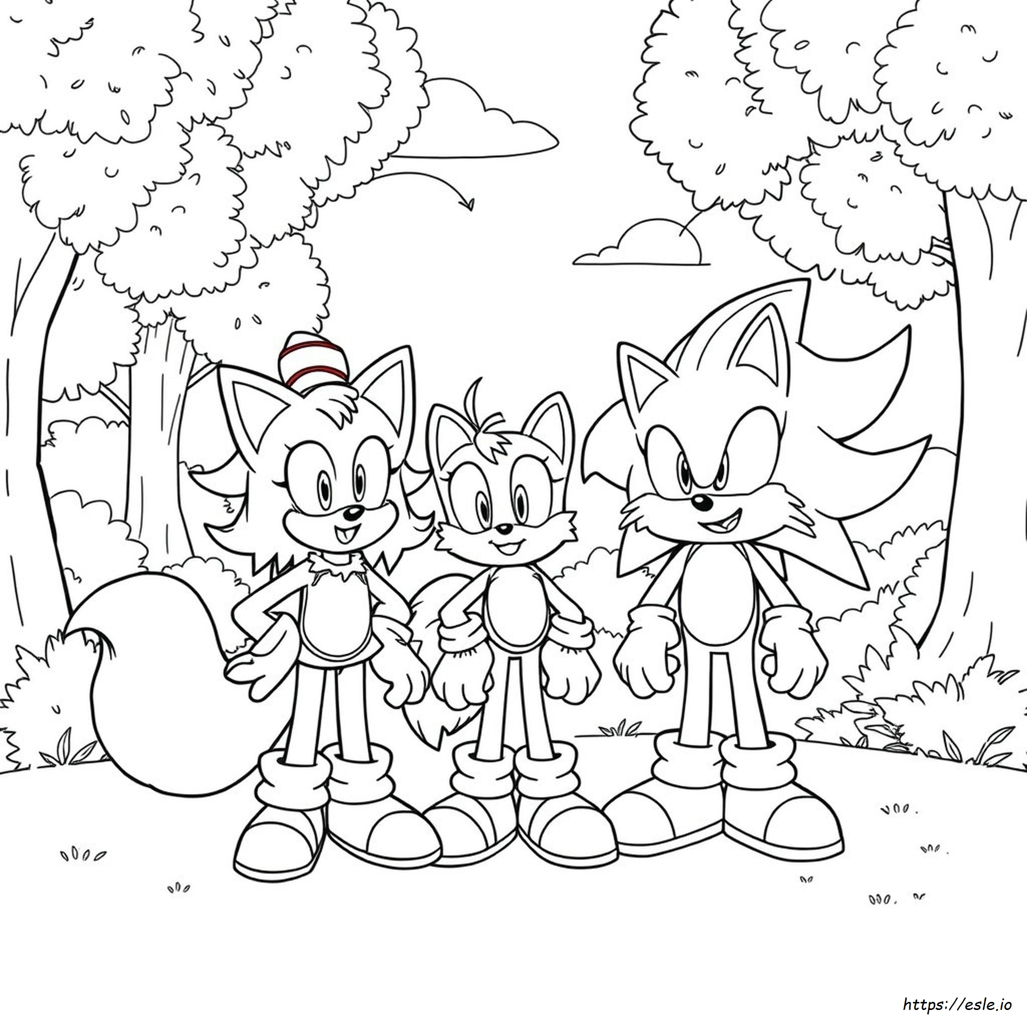 Sonic Karakterleri Boyama
