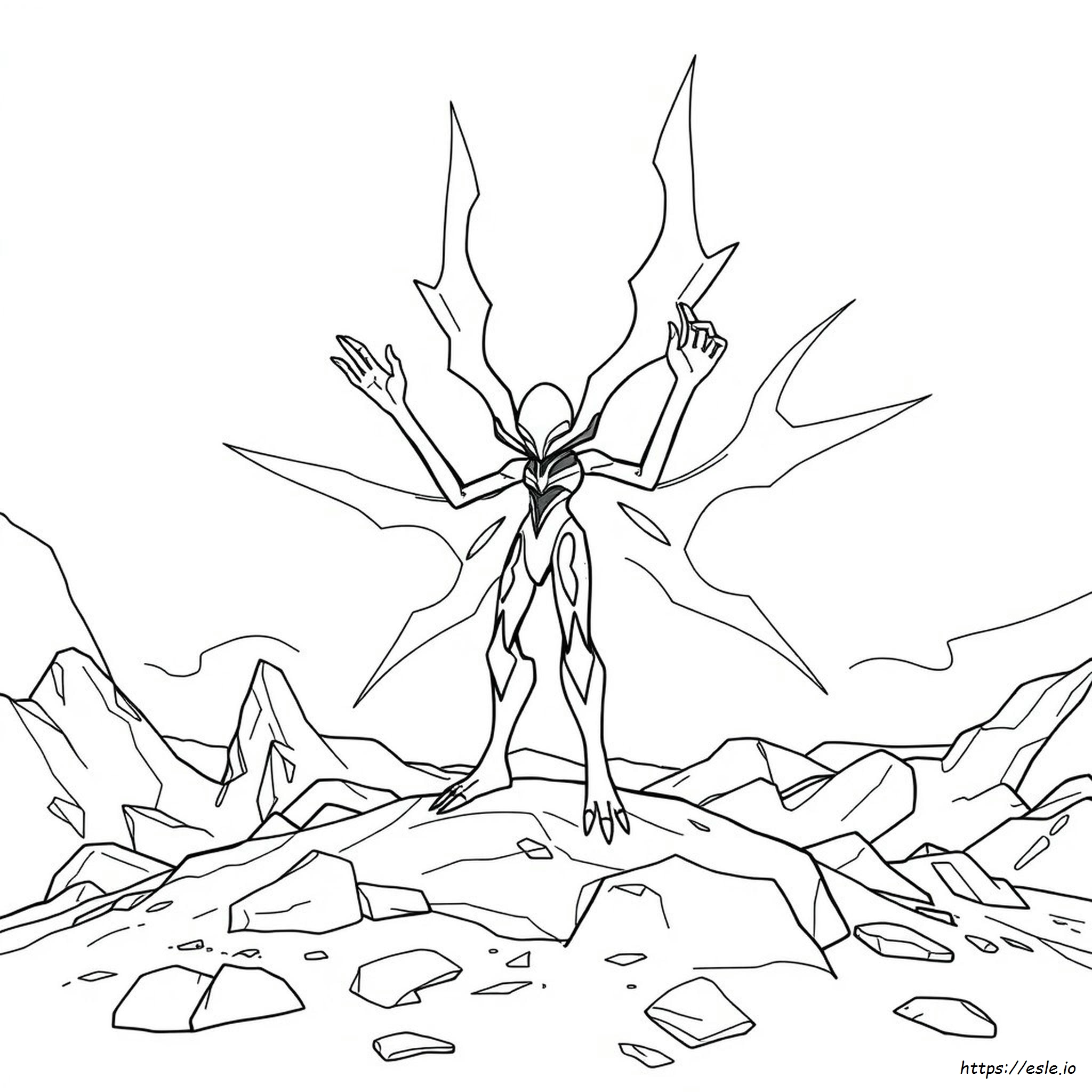 Deoxys Coloring Page