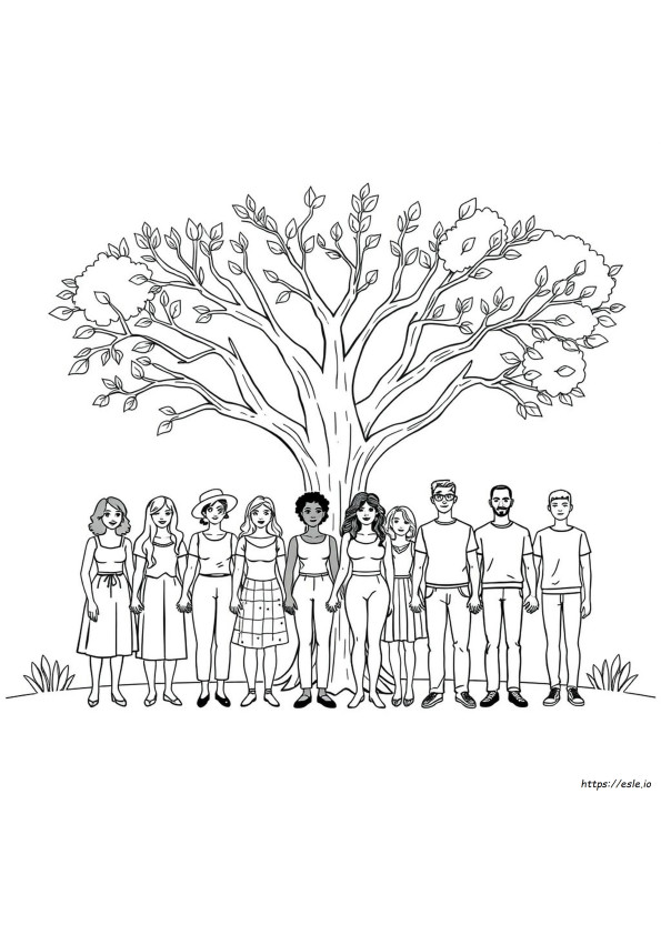 Pagina Da Colorare Sulla Diversità In Pdf