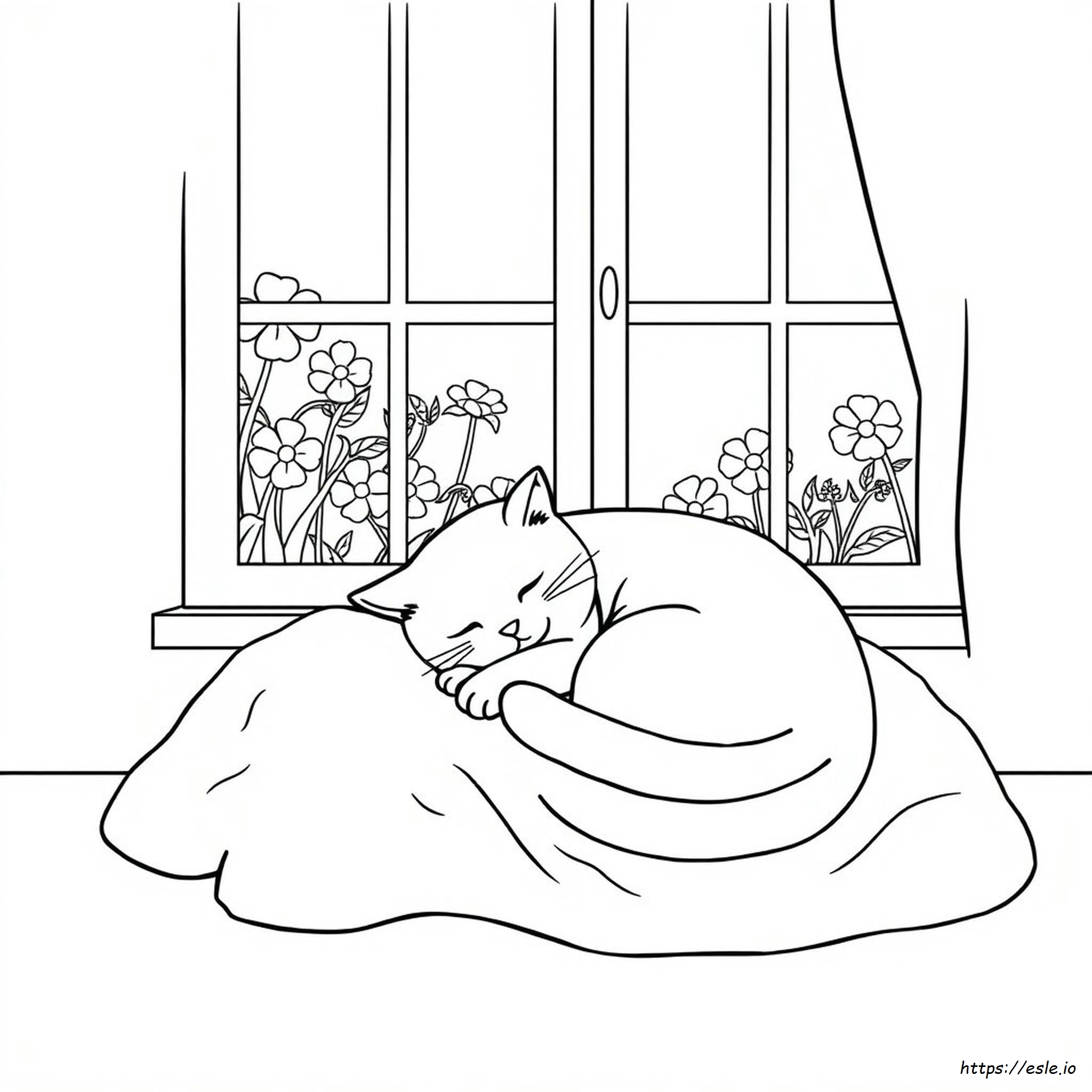 キャットナップの塗り絵
