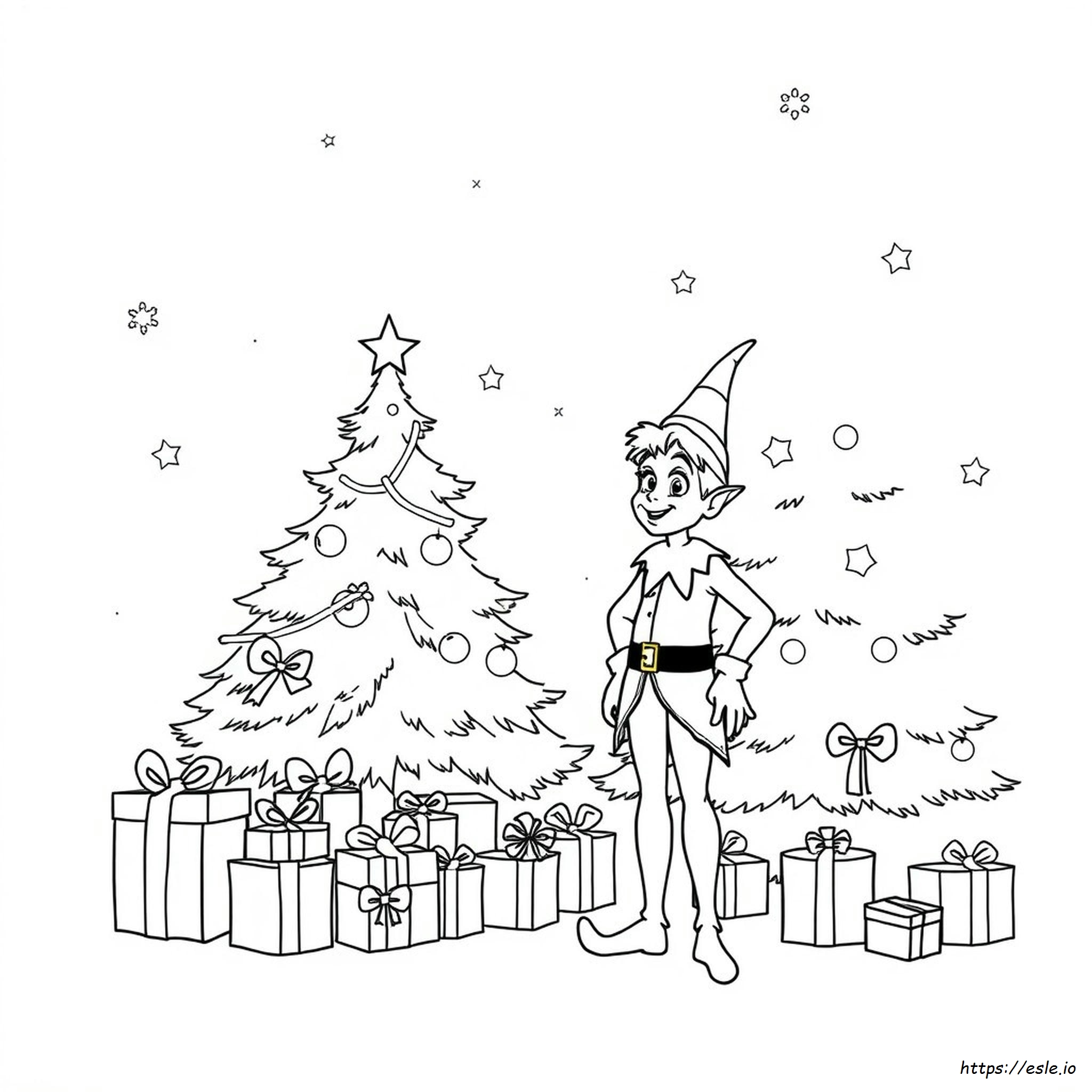 Desenho Do Filme Elf Para Colorir