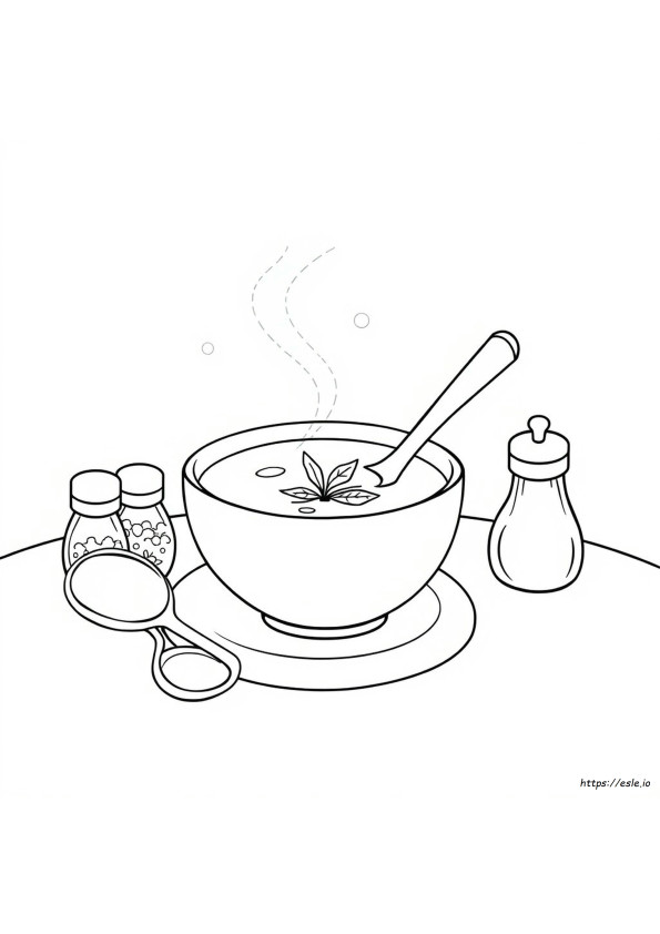 Sopa Para Colorear