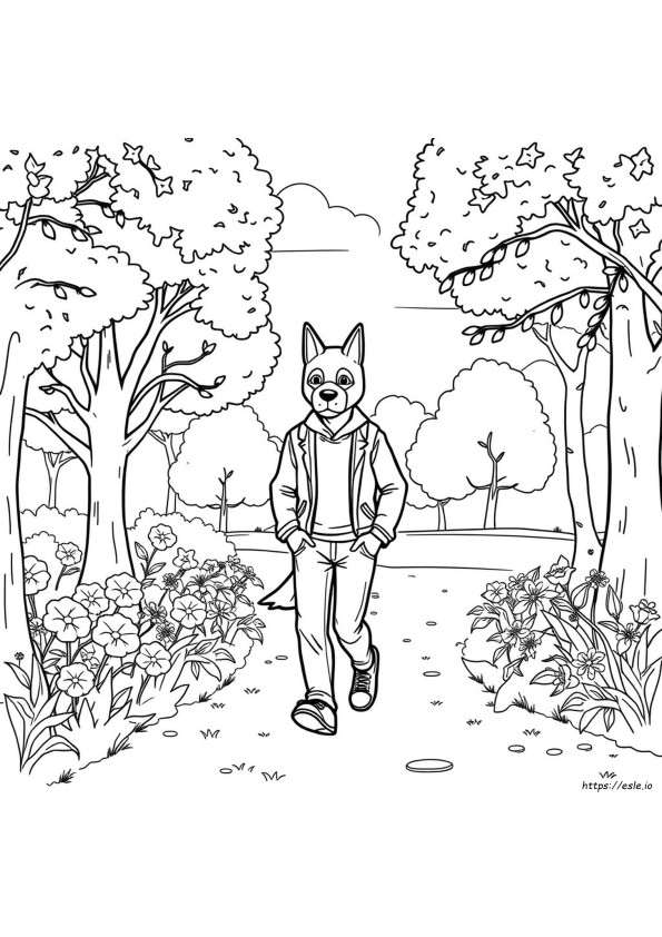 Dog Man Coloring Pages To Print